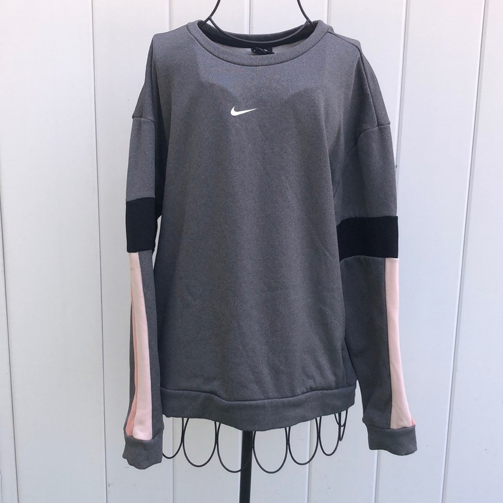Nike crew neck sweatshirt size small pink and gray athletic sweatshirt causal​​